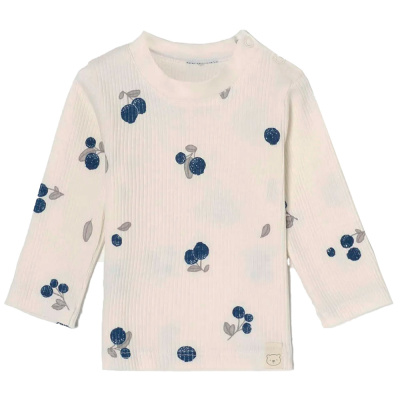 Футболка с длинным рукавом Blueberry Крошка Я 9834327 молочная 1